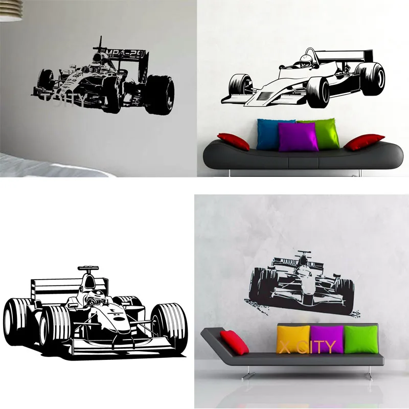 29 дизайнов Спортивная автомобильная гоночная скоростная наклейка F1 для