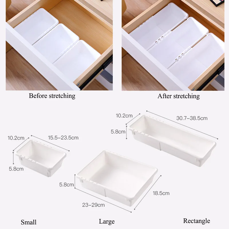Выдвижная коробка для хранения ящика делитель Пластиковые кухонные столовые