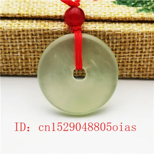 Ожерелье с подвеской из натурального нефрита Пончик модные очаровательные