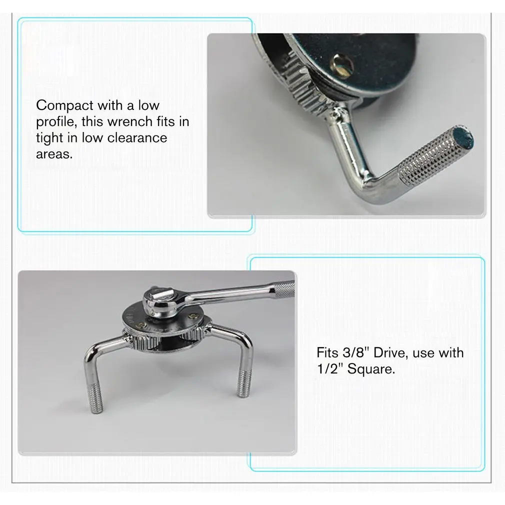 3-кулачковый дизайн двухстороннее Удобный авто-Регулируемый масляный фильтр