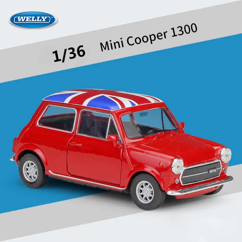 Welly литье под давлением 1:36 Масштаб Mini Cooper 1300 высокий симулятор оттягивающийся