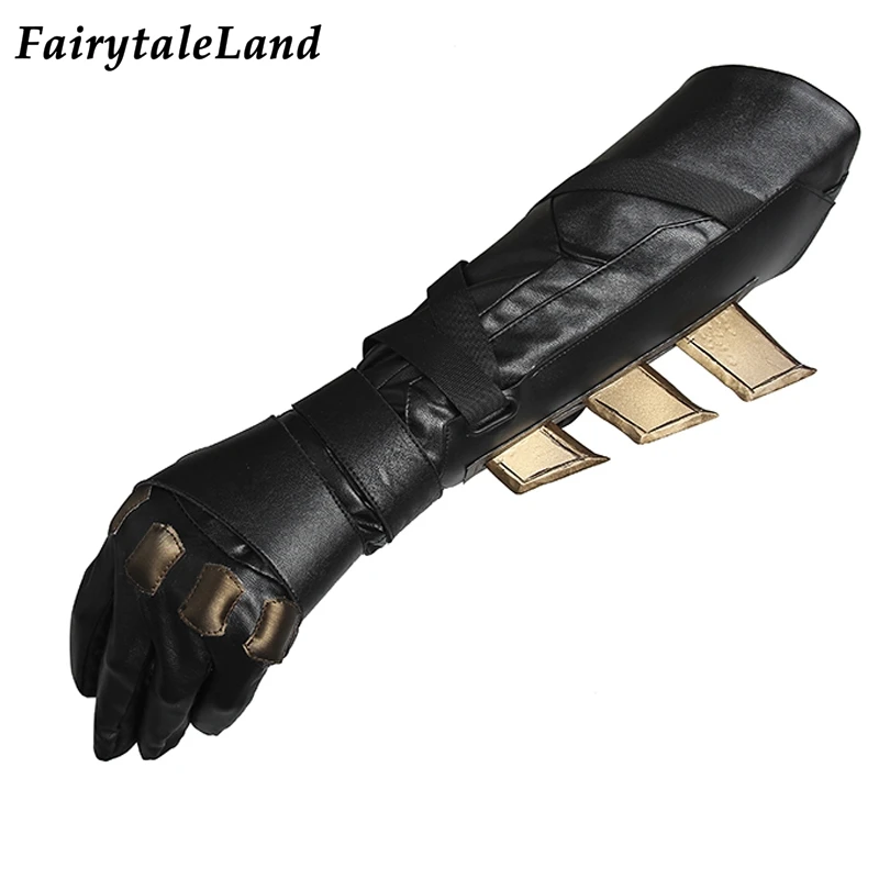 

Halloween Carnival Superhero Bat Bruce Gloves Justice Costume Accessories Faux Leather Hand Wear Wayne Cosplay Props