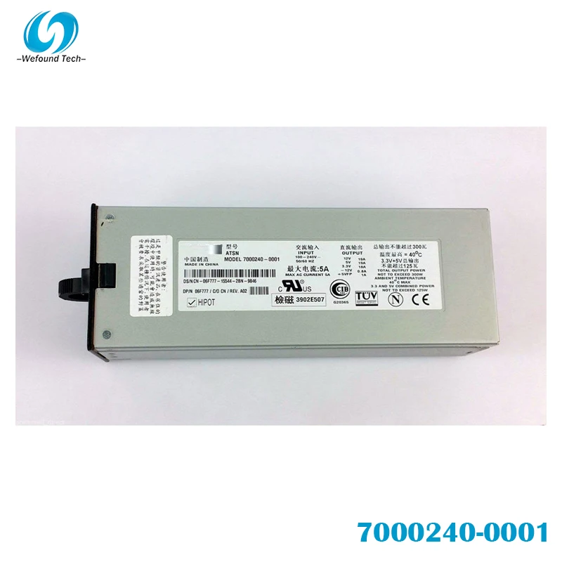 Серверный блок питания для Dell PE 2500 4600 06F777 7000240-0001 41YFD 300 Вт, высокое качество, полное тестирование, быстрая доставка