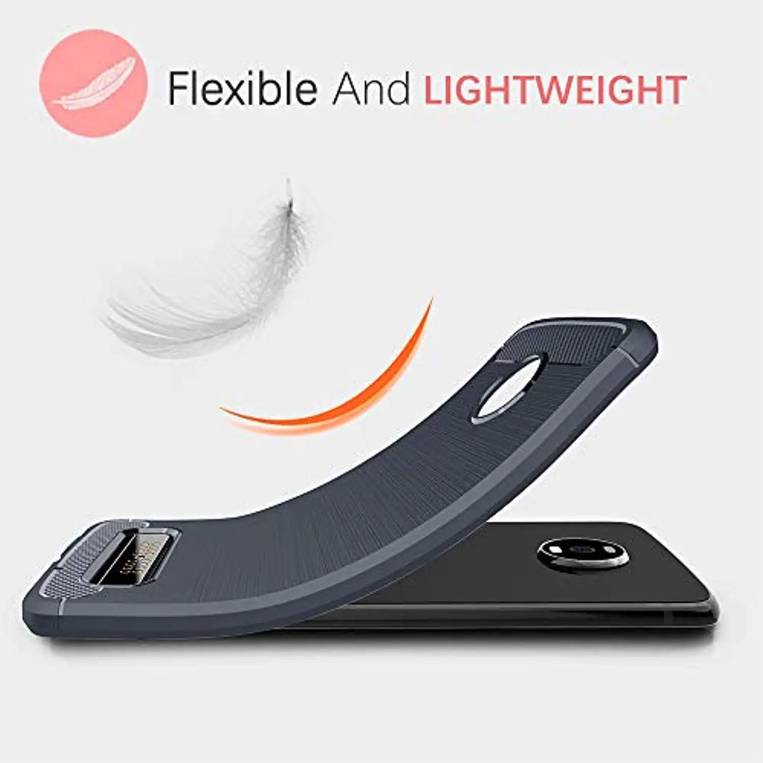 Carbon Fiber Armor for Motorola Moto Z4 Z3 G6 G7 Play P30 Note P50 P40 Power E6 E5 Plus Cover TPU Silicone Soft Phone Cases |
