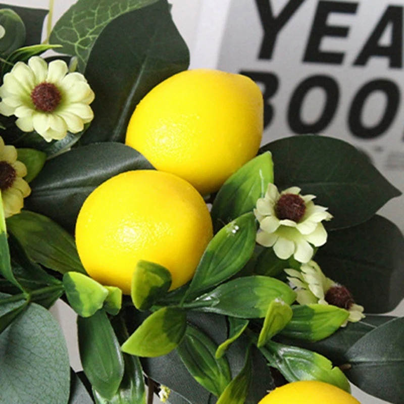 Венок с изображением лимона призрака американский пасторальный домашний декор