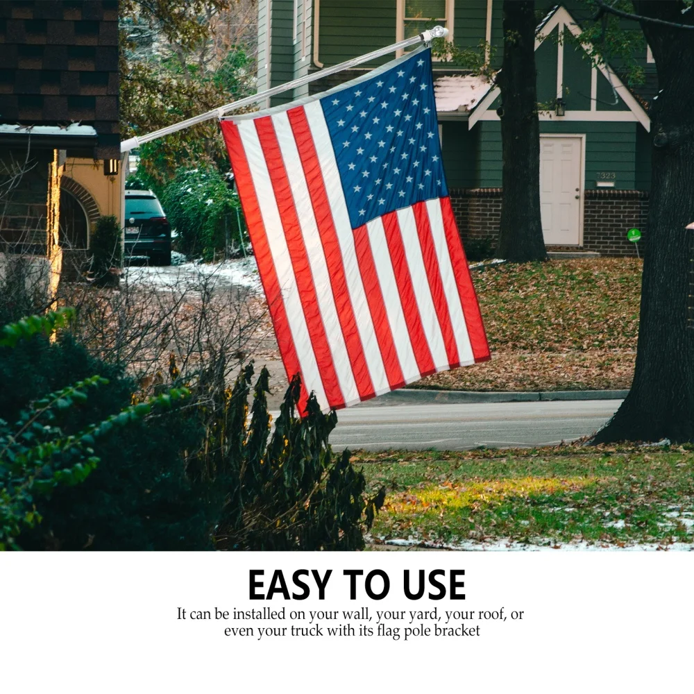 

1 Set 6ft Flag Pole with Adjustable Angle Flag Pole Mounting Base Flagpole Kit