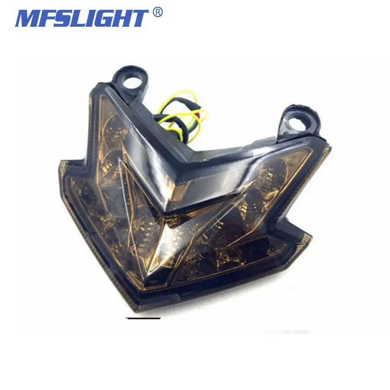 Smoke Motorcycle LED Tail Light lights Red Stop Rear Lamp Turn Signals For Kawasaki Z800 ZX-6R Z125 2013 2014 2015 |