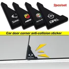 2 шт., наклейки на углы автомобильной двери, против царапин