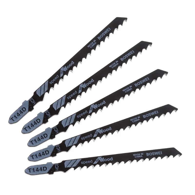 

5 Pcs HCS T144D Jig Saw Blades Wood Metal Fast Cutting Reciprocating Saw Blade