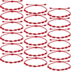 18 шт.компл. модный браслет ручной работы с 7 узлами и красными нитями для защиты амулет на удачу и браслет с тесьмой дружбы ювелирные изделия