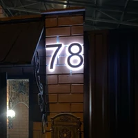 led outdoor waterproof home name figures exterior acrylic metal illuminated house numbers signs for door room apartment