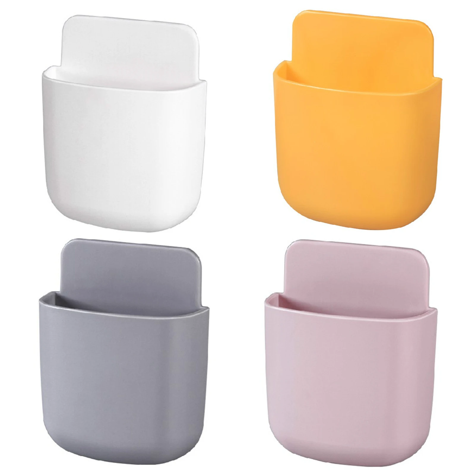 

Wall Mounted Storage Box Remote Controller Mobile Phone Holder Organizer Punch-free Wall Container