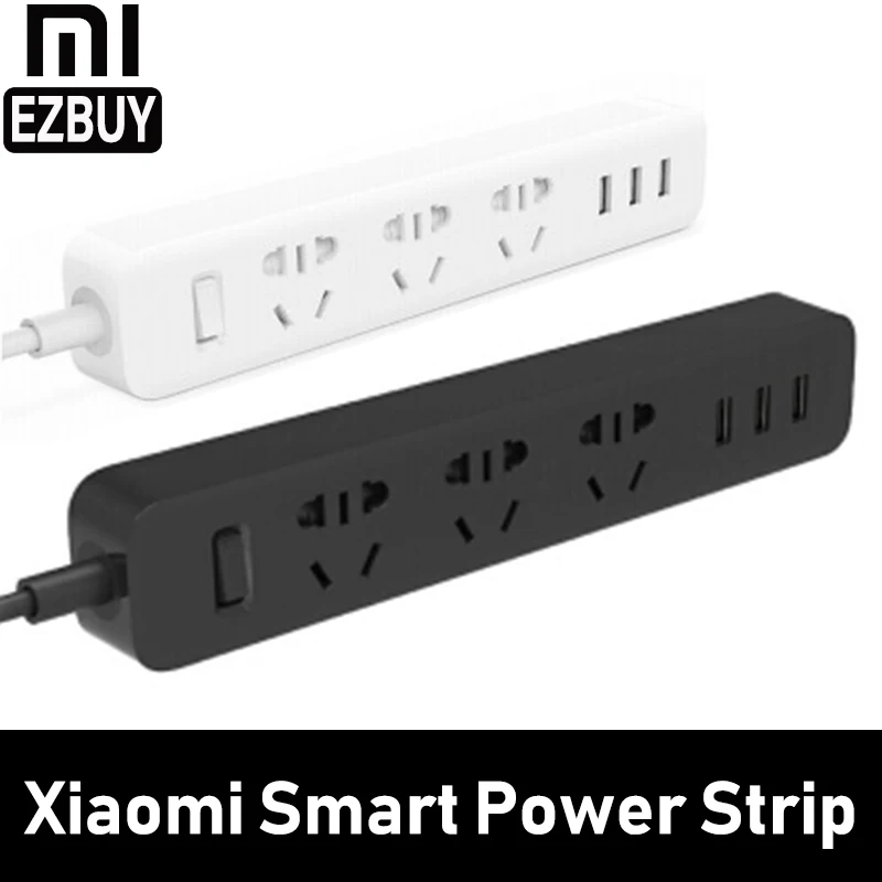 Оригинальный Xiaomi умный дом электронный блок питания розетка Быстрая зарядка 3 USB +