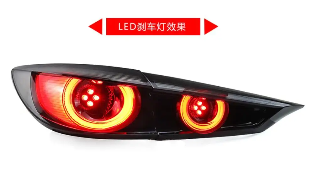 

Задний фонарь для автомобильного бампера, для седана, Автомобильный задний фонарь Mazda3 Axela, светодиодные фары 2014 ~ Y, автомобильные аксессуары, задний фонарь для Axela, противотуманный фонасветильник, 1 комплект