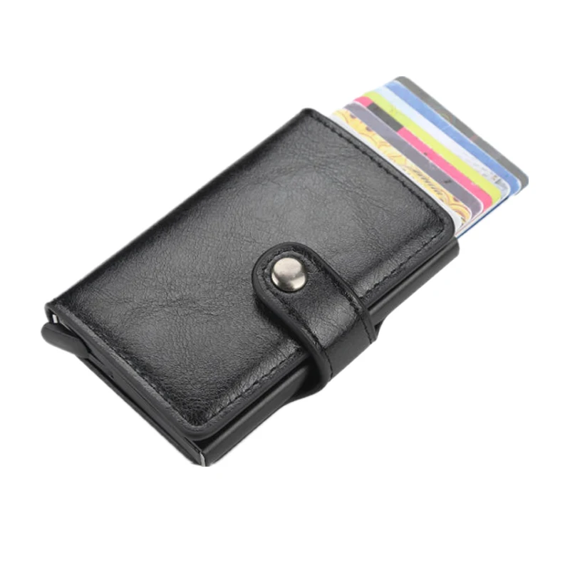 

Men's Wallet Anti-demagnetization Card Holder Rfid Bank Card Credit Card anti-theft Smart Wallet Aluminum Alloy Card Holder