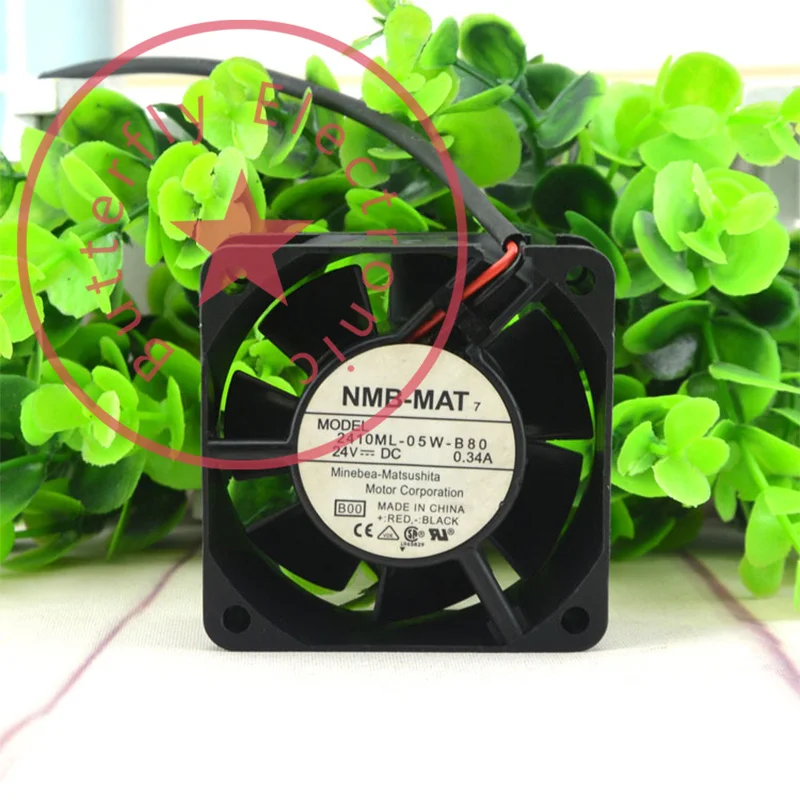 

Новый 2410ML-05W-B80 24В 0.34A оригинальный осевой вентилятор охлаждения 60*60*25 мм 6 см 6025