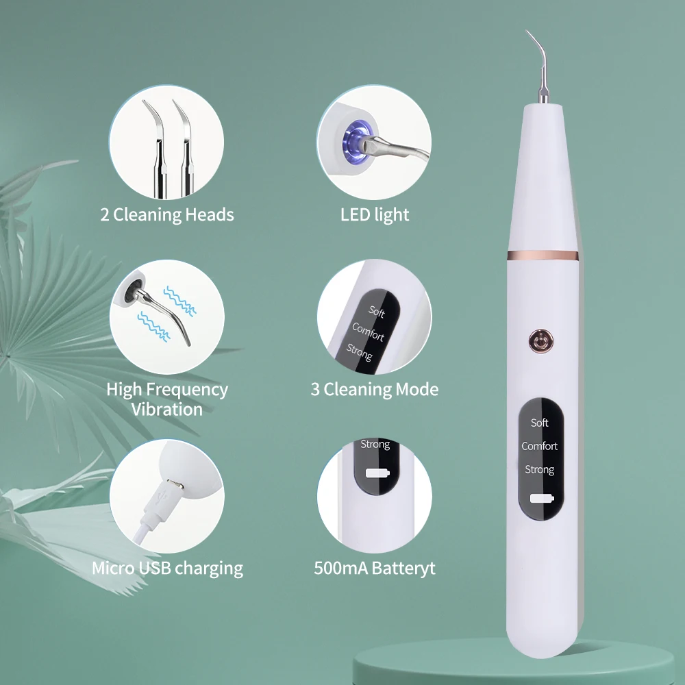 Электрический Ультразвуковой скалер для зубов портативный прибор удаления