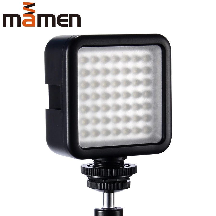 MAMEN W49 6000K 0- Dimmable мини светодиодный прожектор для профессиональной фотографии свадьбы/фигуры портрет/продукт мягкий свет