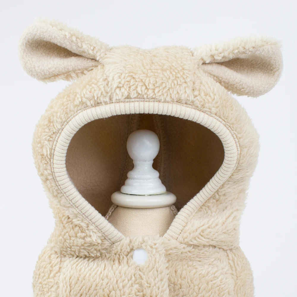 Новинка Зима 2019 Флисовая теплая куртка с капюшоном для собак одежда маленьких