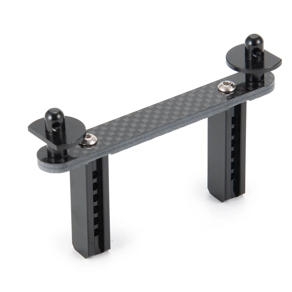

YEAHRUN Black Carbon Fiber Front/Rear Car Pillars Strengthen Car Shell Column for Traxxas TRX-4 1/10 RC Crawler Car Parts