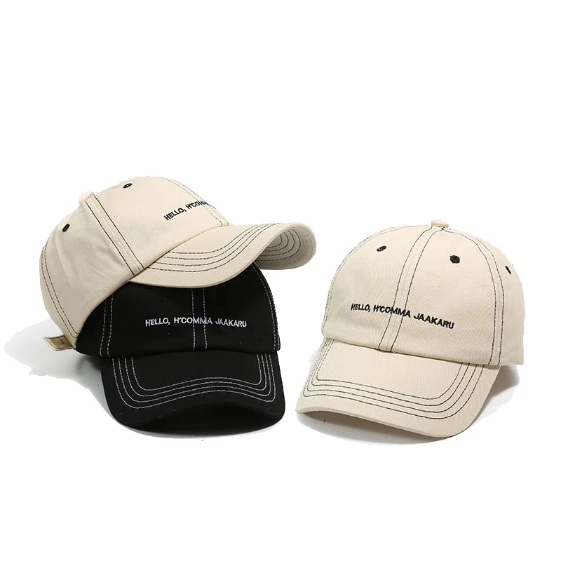 Women's Baseball Cap Hip-hop Fashion Men's For Girl Accessori Snapback Kpop Embroidery Cotton Sun Hat BQM237 | Аксессуары для