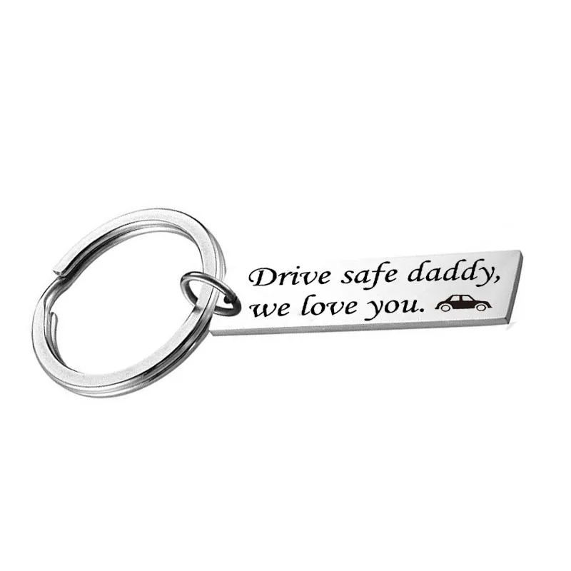 I-Remiel новый брелок для ключей сделай сам безопасность &quotDrive Safe Daddy We Love You&quot