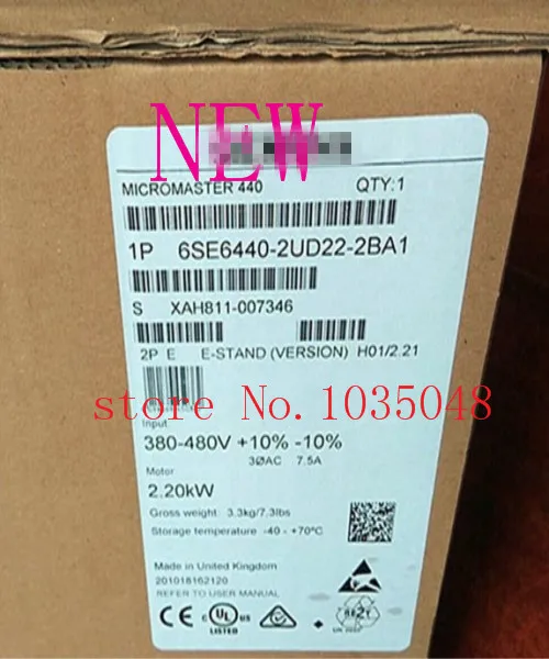 

1PC 6SE6440-2UD22-2BA1 New and Original Priority use of DHL delivery