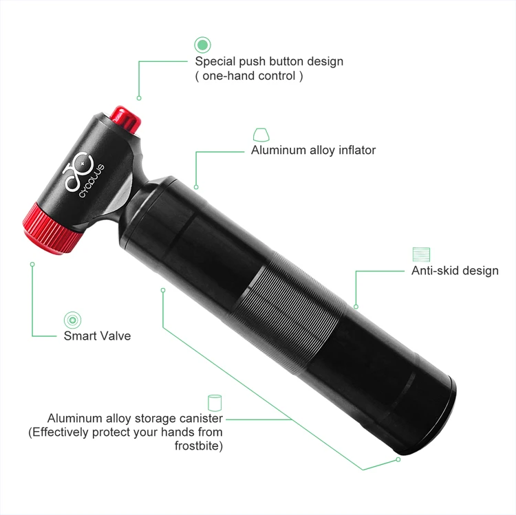 CYCPLUS co2 Картридж велосипед воздушный Infator цилиндр велосипедный Шредер Presta адаптер