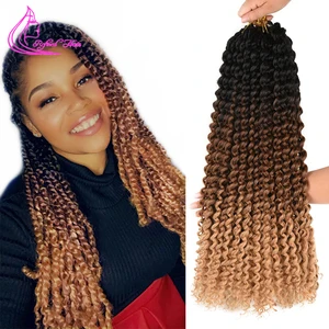 Вязаные крючком косы Passion Twist 14 18 22 дюйма длинные черные коричневые Омбре весенние вьющиеся синтетические кудрявые волосы для плетения 22 корняшт