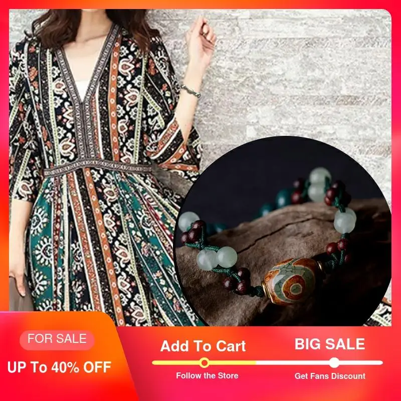 2019 Модные Винтажные бусины Dzi подвеска авантюрин и натуральный камень