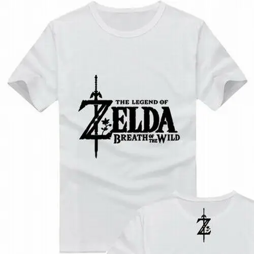 Легенда о Зельде дыхание диких звеньев хлопок Повседневная футболка тройник