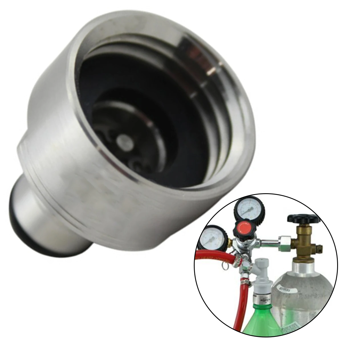 

Carbonation Cap Barb Ball Lock Disconnect Set,Fit Cola Soda Beer and Most of Soft Dring Pet Bottles Homebrew Beer Soda