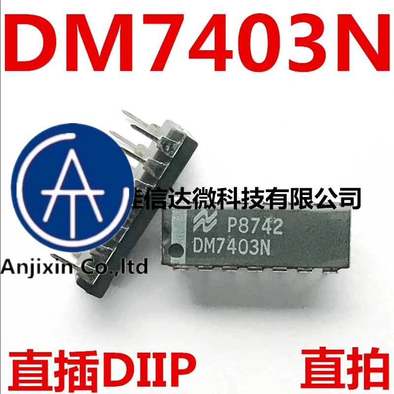 

100% оригинальный новый DM7403N DM7403 7403N DIP14, 10 шт.