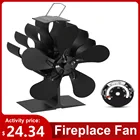 камин,5-лопастной вентилятор для деревянной плиты с подогревом, газонагнетатель воздуха для деревяннойдеревянной горелки, экологически чистый вентилятор с термометром