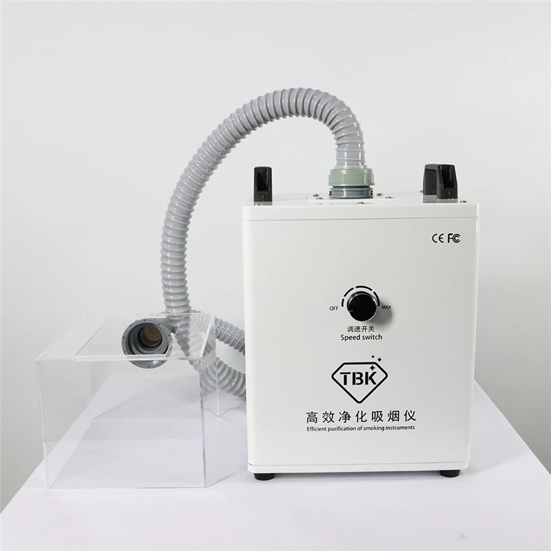 

TBK LY Soldering Smoke Cleaner Smoke And Dust Purifier Two Heads Smoke Purification Fume Extractor Air Cleaner Filter 220V 110V