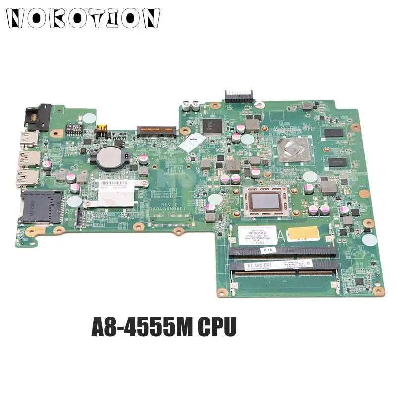 Материнская плата NOKOTION 709176 501 001 для ноутбука HP Pavilion Sleekbook 15 DA0U56MB6E0 ЦП A70M MARS 1G