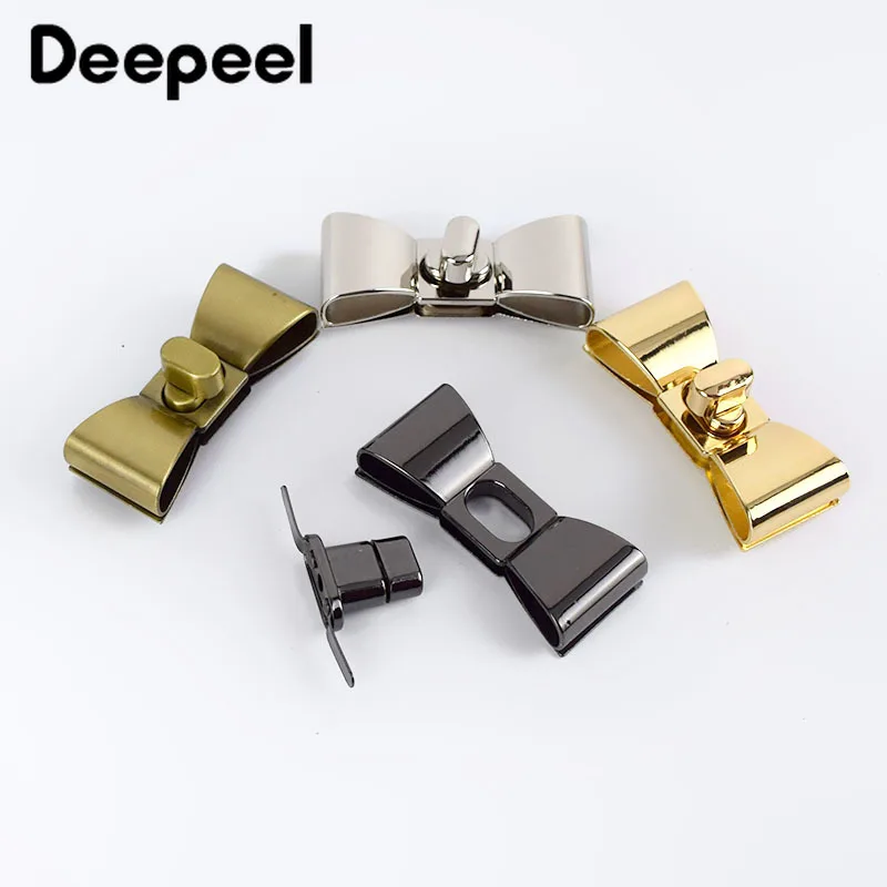 2/4/10 шт. Deepeel 55x23 мм металлические поворотные замки замок для женской сумки