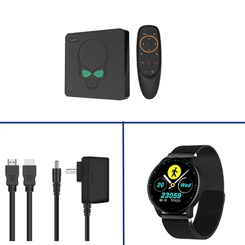 4G 64G with VK15 ТВ-приставка Beelink GT-King Android 9,0 Amlogic S922X GT King Dual OS 4G DDR4 64G EMMC Smart tv BOX 2,4G+ 5G Dual wifi 1000M LAN - Цвет: 4G 64G with VK15