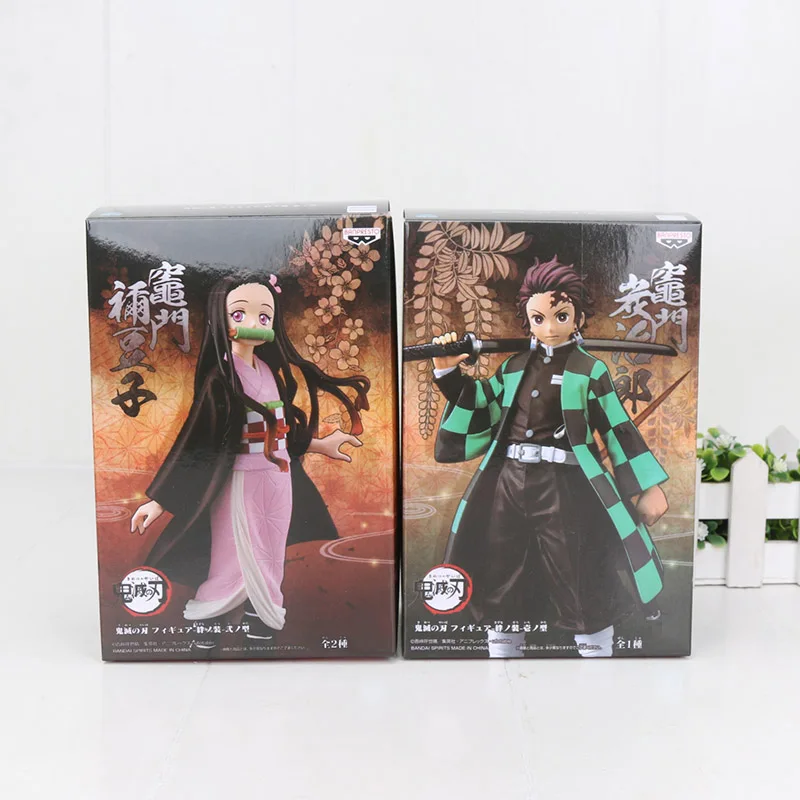 16 см японского аниме демон убийца Kimetsu no Yaiba фигурка Kamado Tanjirou Nezuko ПВХ фигурка модель воина Фигурки игрушки подарки