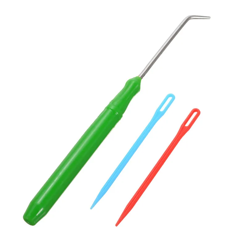 

Long Knitting Knit Wool Loom Plastic Sewing Needle Sweater Castle Weaver Crochet Sewing Knitting Tools With Instructions