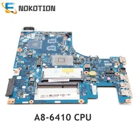 nokotion laptop motherboard for lenovo g50 g50 45 a8 6410 cpu aclu5 aulu6 nm a281 rev1 0 ddr3 main board full tested