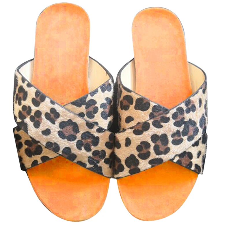 

Women Slippers Slides Summer Beach Sandalias Outdoor Flip Flops Cross Tied 3.8cm Platform Sandals Women Wedges Plus Size 43