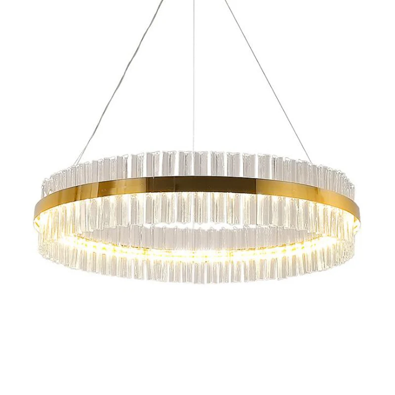 Modern LED Chandelier Lighting Crystal Hanging Lamp For Bedroom Living Room Decoration Golden Luxury Loft Restaurant Home Decor