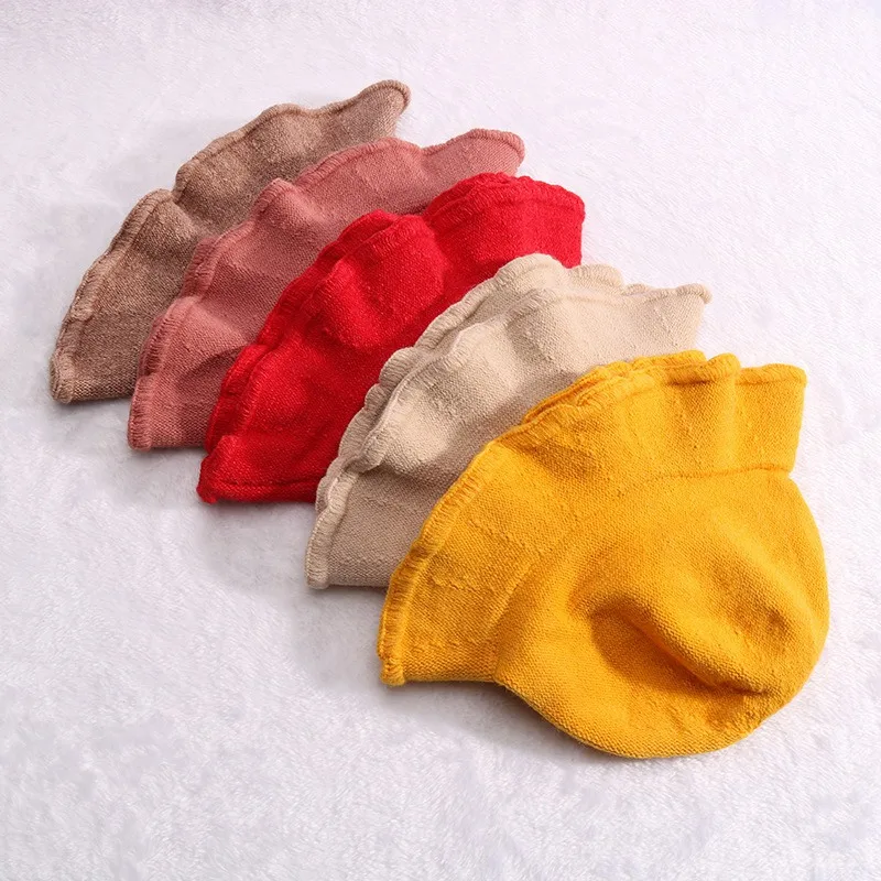 Fashion Baby Solid Pattern Fisherman Hat Warm Autumn Winter Bucket Hat for Newborn Infant Baby Toddler Boys Girls