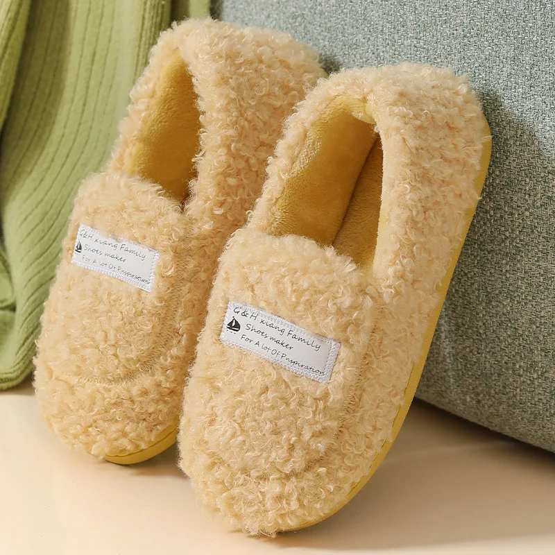 Womens Fluffy Slippers Cute Velvet Plush Best House Slippers Non Slip  Platform Casual Winter Slippers For Women Soft Designer