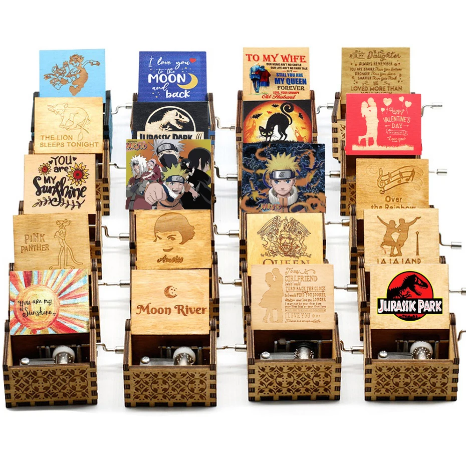 Музыкальная шкатулка с ручным приводом ты моя песня на тему солнца Love Dad Mom дочь