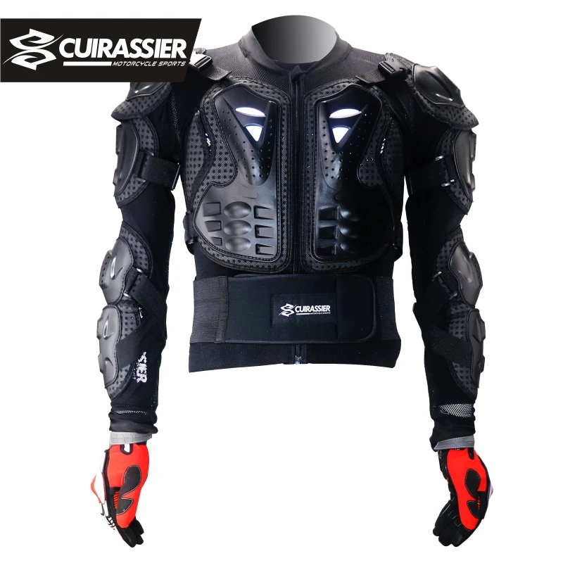 CUIRASSIER AR01 Motorcycle Armor Protector Body Support Bandage MX Guard Brace Protective Gears Chest Ski Reflective Protection enlarge