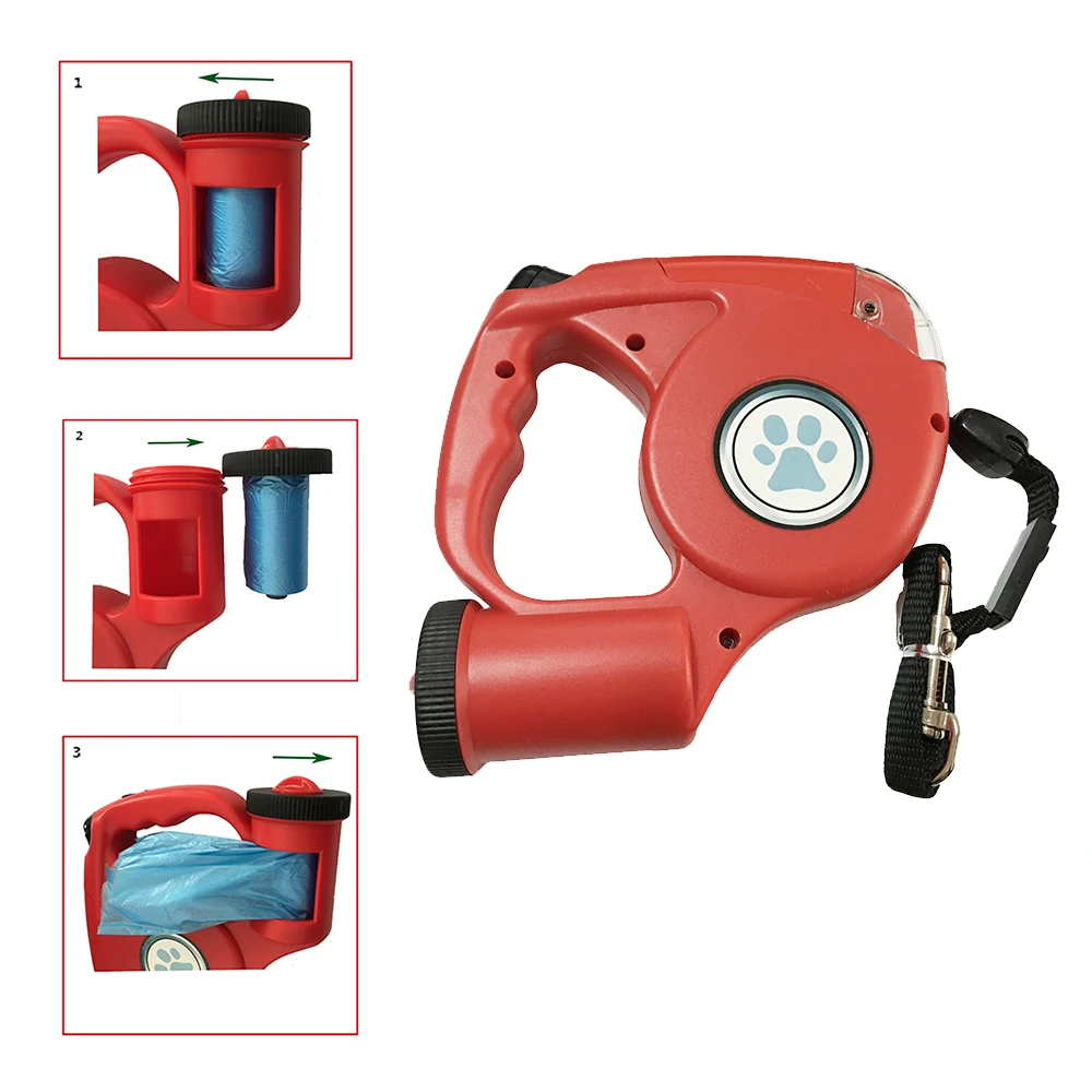 Светоотражающий Поводок для собаки с светодиодный выдвижной поводок выдвижная