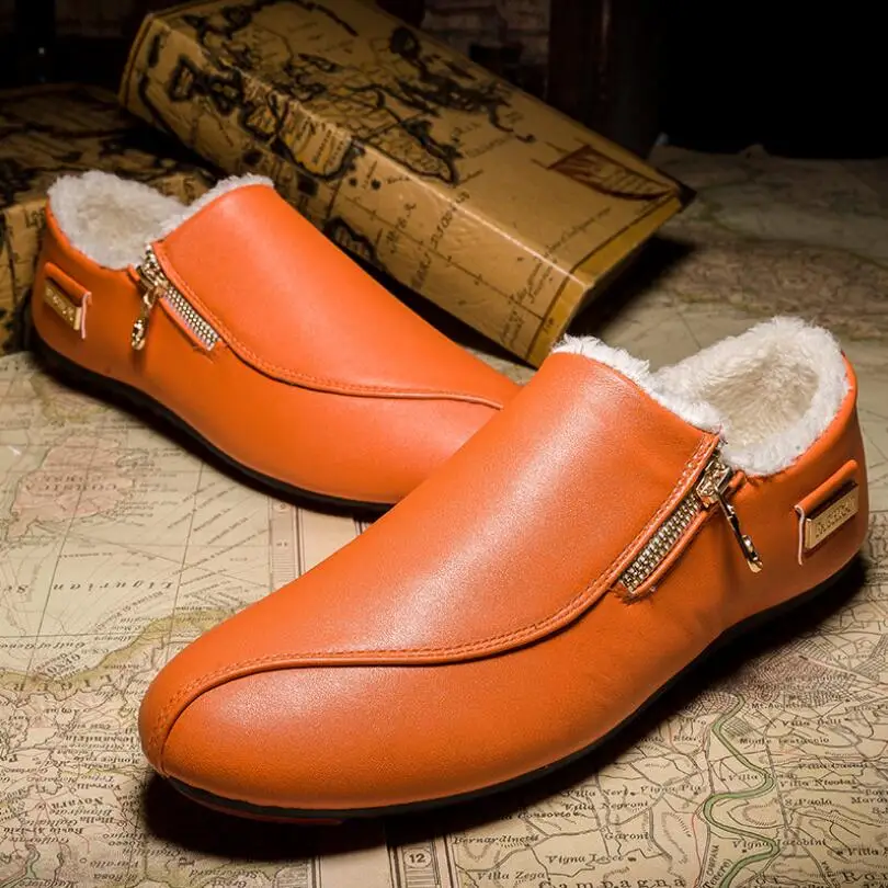 

Men Red Bottom Shoes Casual Fisherman Man Flat with Soft Skin Sneakers British Style High Quality Commercial Affairs Drive Shoes