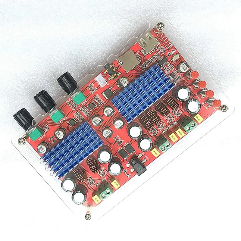 

XH-M560 2.1 Digital Power Amplifier Board TPA3116D2 60Wx2+100W High Power Amplifier Board with U Disk TF Card Interface